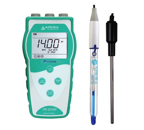 PH231HF ЭКОСТАБ Портативный pH-метр для концентрированных кислот PH231HF ЭКОСТАБ Портативный pH-метр для концентрированных кислот
