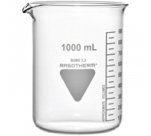 Стакан RASOTHERM 50 мл, низкий, с градуировкой, с носиком, стекло (Артикул 93206004) Стакан RASOTHERM 50 мл, низкий, с градуировкой, с носиком, стекло (Артикул 93206004)